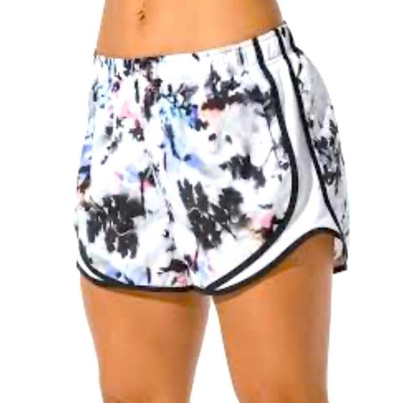 Nike Women's Tempo Floral Running Shorts White Size Medium - Picture 1 of 6